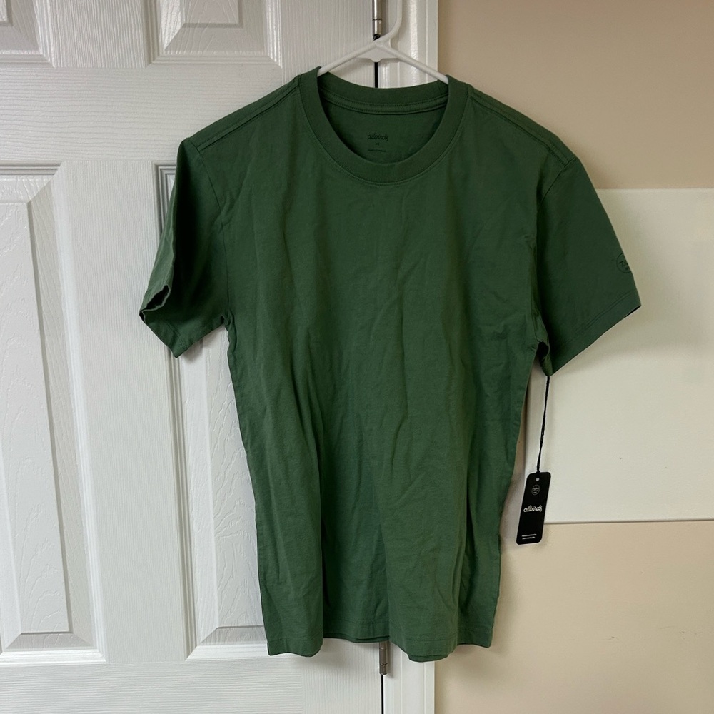 NWT Allbirds Mens Cotton Tee in Hazy Cargo